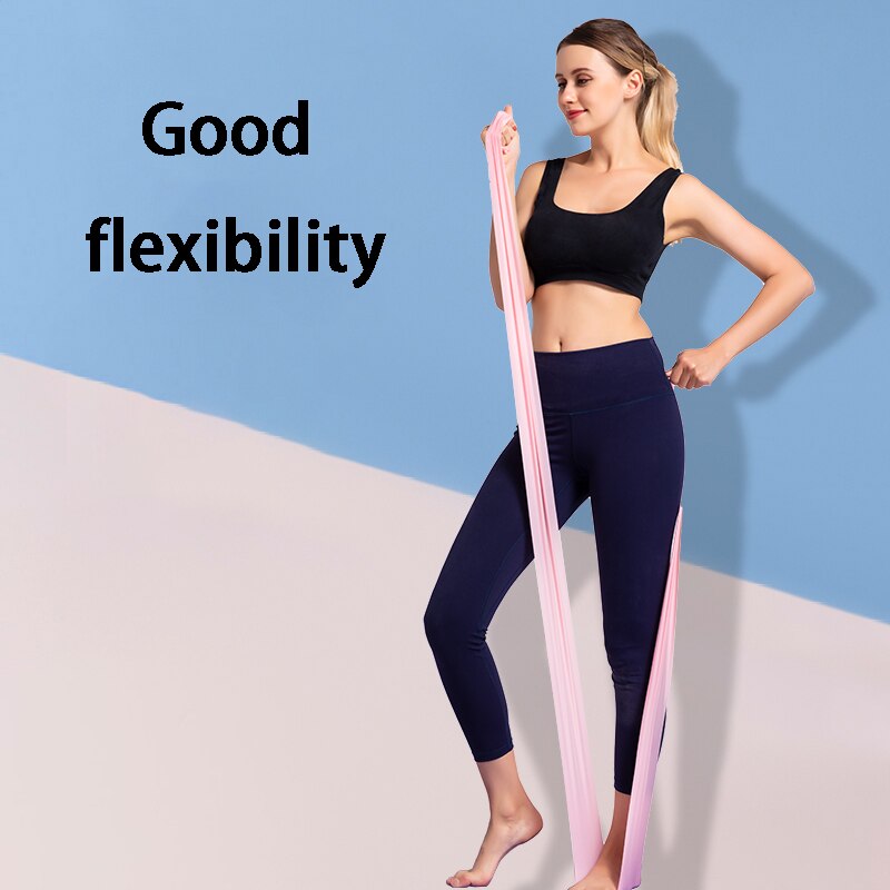 1.8m TPE Resistance Bands Fitness Rubber Band for Yoga Pilates Training Expander Elastic Strength Gym Sports Workout Pull Rope
