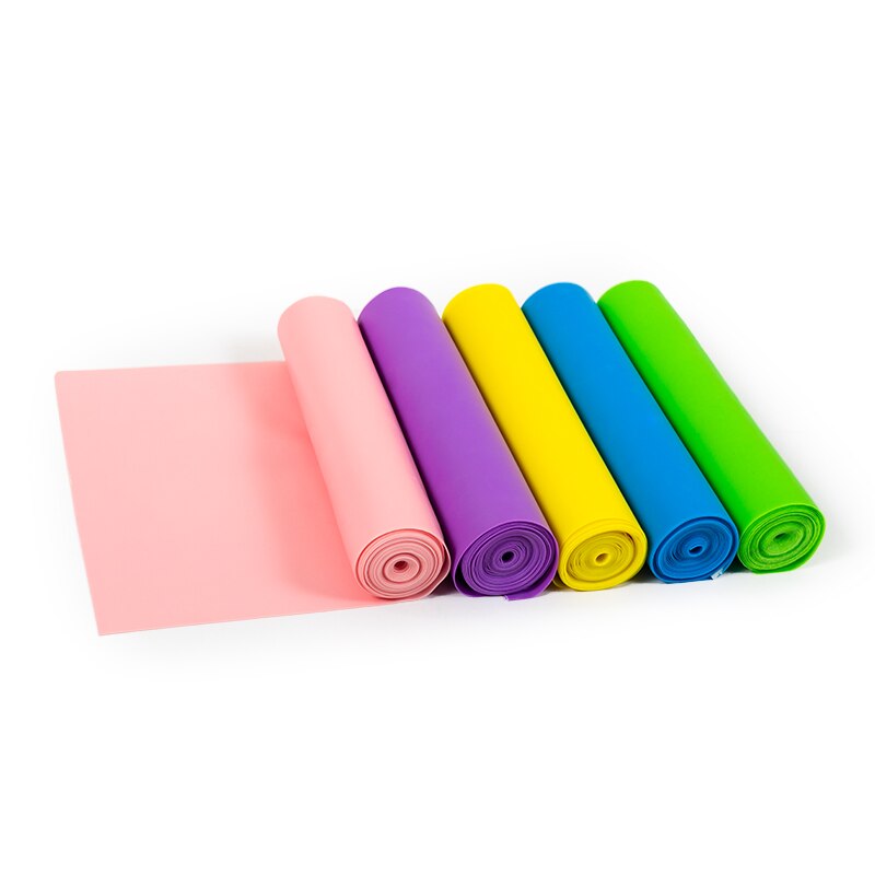 1.8m TPE Resistance Bands Fitness Rubber Band for Yoga Pilates Training Expander Elastic Strength Gym Sports Workout Pull Rope