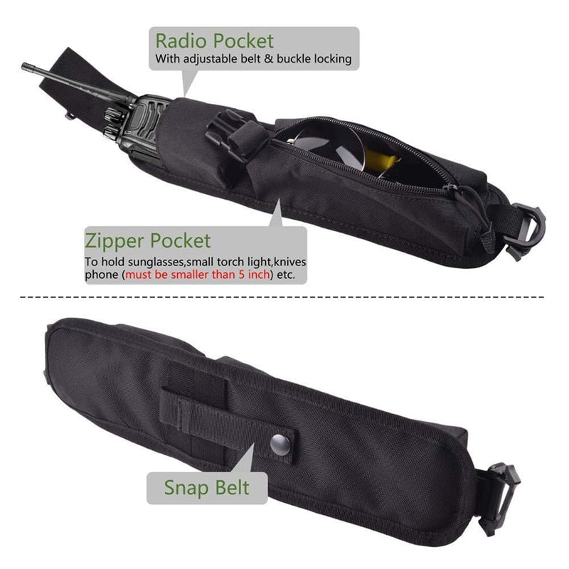 1000D Tactical Shoulder Strap Bag Outdoor Hunting Hiking Camping Strap Bag Molle Accessory Bag Multi-tool Pliers Accessories Bag