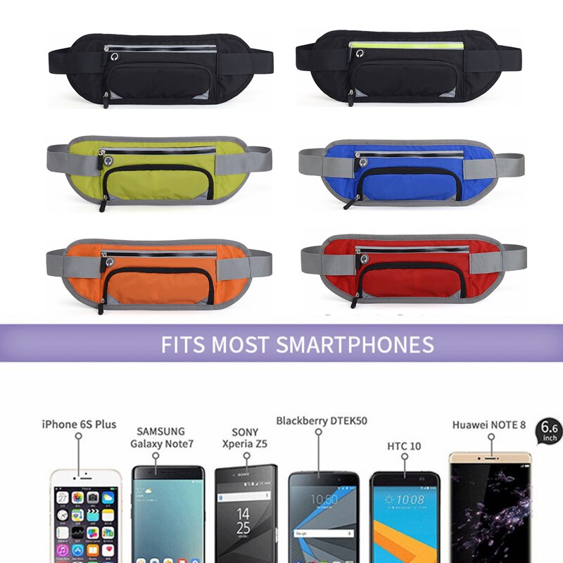 2020 New Running Bag Marathon Running Waist Bag Outdoor Riding Fitness Hidden Water Bottle Phone Sport Men Women Belt Waist Bags