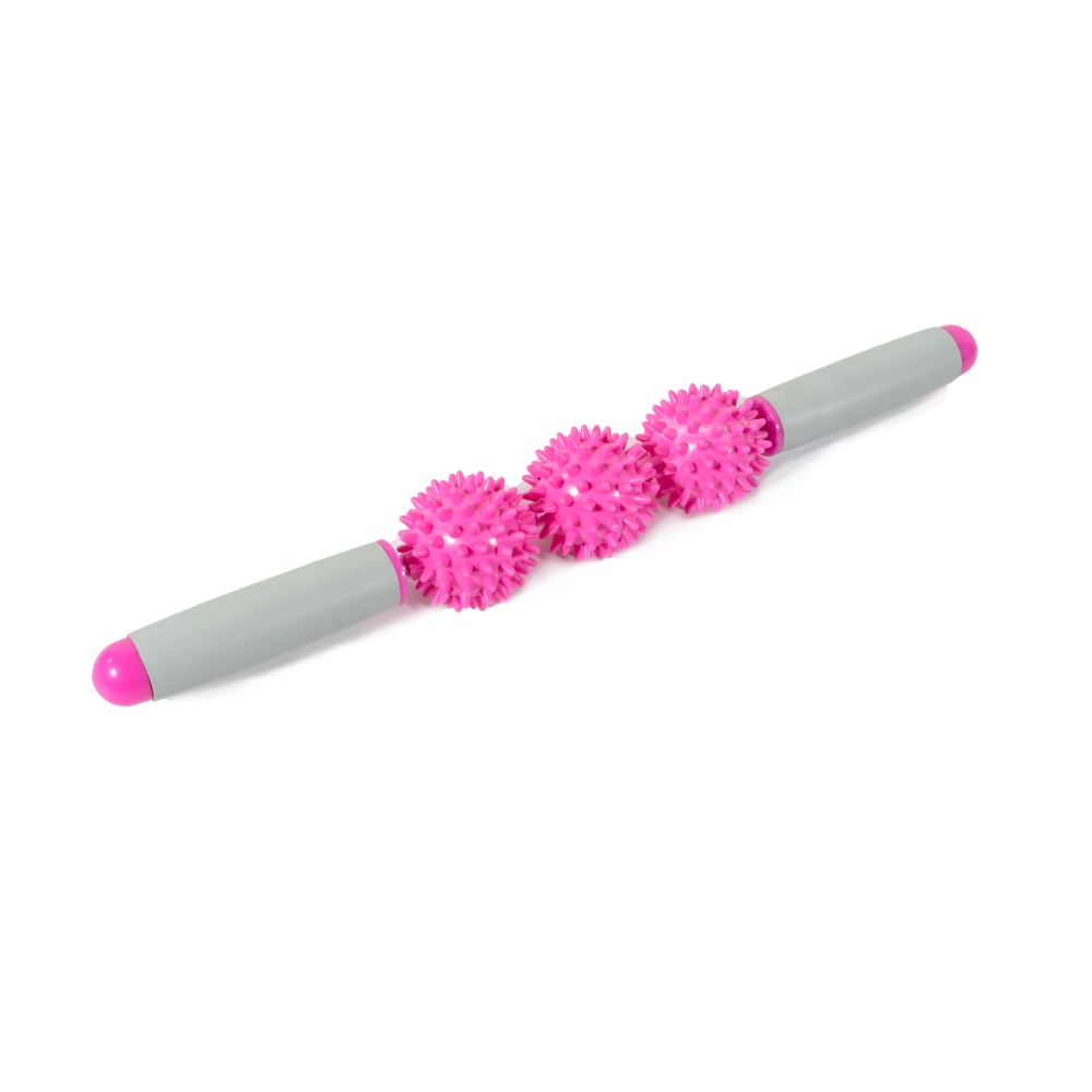 3 PVC Spiky Balls Gym Muscle Massage Roller Yoga Stick Arm Back Shoulder Body Roller Relax Tool For Fitness Sports Muscle Ache