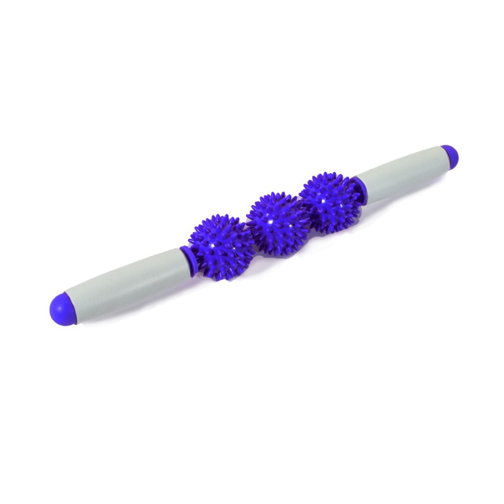 3 PVC Spiky Balls Gym Muscle Massage Roller Yoga Stick Arm Back Shoulder Body Roller Relax Tool For Fitness Sports Muscle Ache