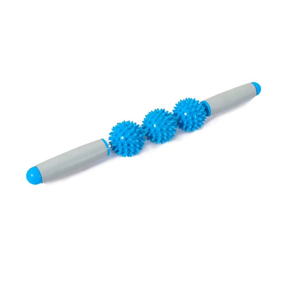 3 PVC Spiky Balls Gym Muscle Massage Roller Yoga Stick Arm Back Shoulder Body Roller Relax Tool For Fitness Sports Muscle Ache