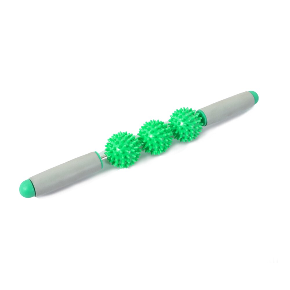 3 PVC Spiky Balls Gym Muscle Massage Roller Yoga Stick Arm Back Shoulder Body Roller Relax Tool For Fitness Sports Muscle Ache