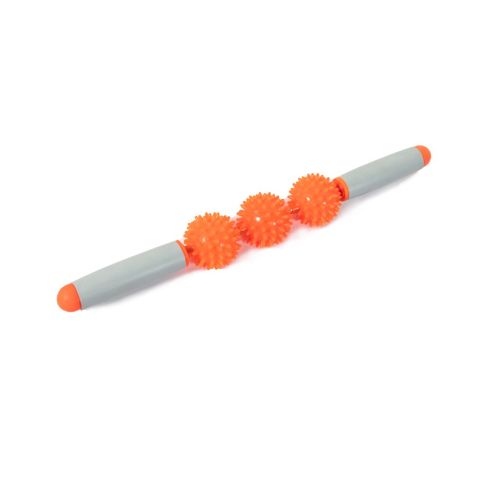 3 PVC Spiky Balls Gym Muscle Massage Roller Yoga Stick Arm Back Shoulder Body Roller Relax Tool For Fitness Sports Muscle Ache