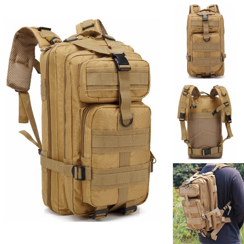 30L Outdoor Tactical Backpack Military Molle Bag Outdoor Climbing Hunting Fishing Large Capacity Multi-layer Travel Backpack