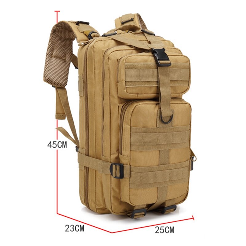 30L Outdoor Tactical Backpack Military Molle Bag Outdoor Climbing Hunting Fishing Large Capacity Multi-layer Travel Backpack
