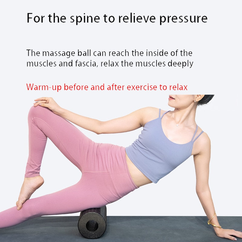 33*14cm Foam Roller Hollow EPP Yoga Column Balance Axis Massage Roller Yoga Roll Fascia Relaxation Exercise Equipment Pilates