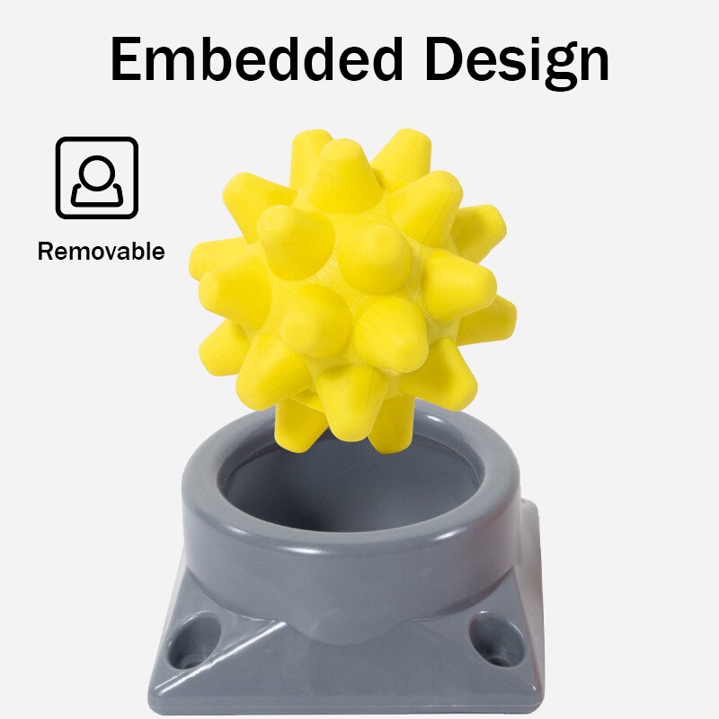 7.5cm Diameter TPE Hedgehog Massage Ball Muscle Relaxation With Trigger Point Portable Base Acupoint Fascia Relieve Body Fatigue