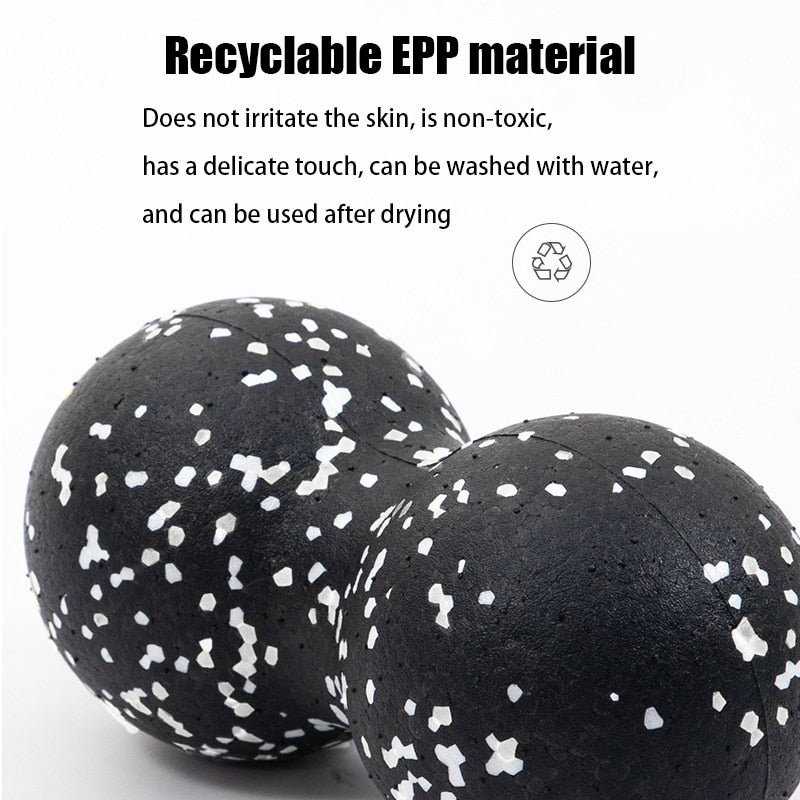 EPP Lacrosse Myofascia Ball Peanut Massage Balls Fitness Body Fascia Exercise Relieve Muscle Pain Yoga Relax GYM Home Durable