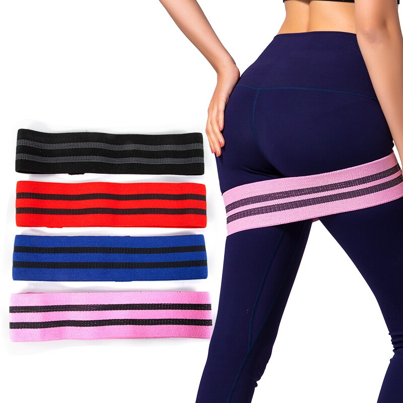 Fitness Rubber Band Elastic Yoga Resistance Bands Set Hip Circle Expander Gym Home Sport Leg Thigh Butt Squat Glute Equipment