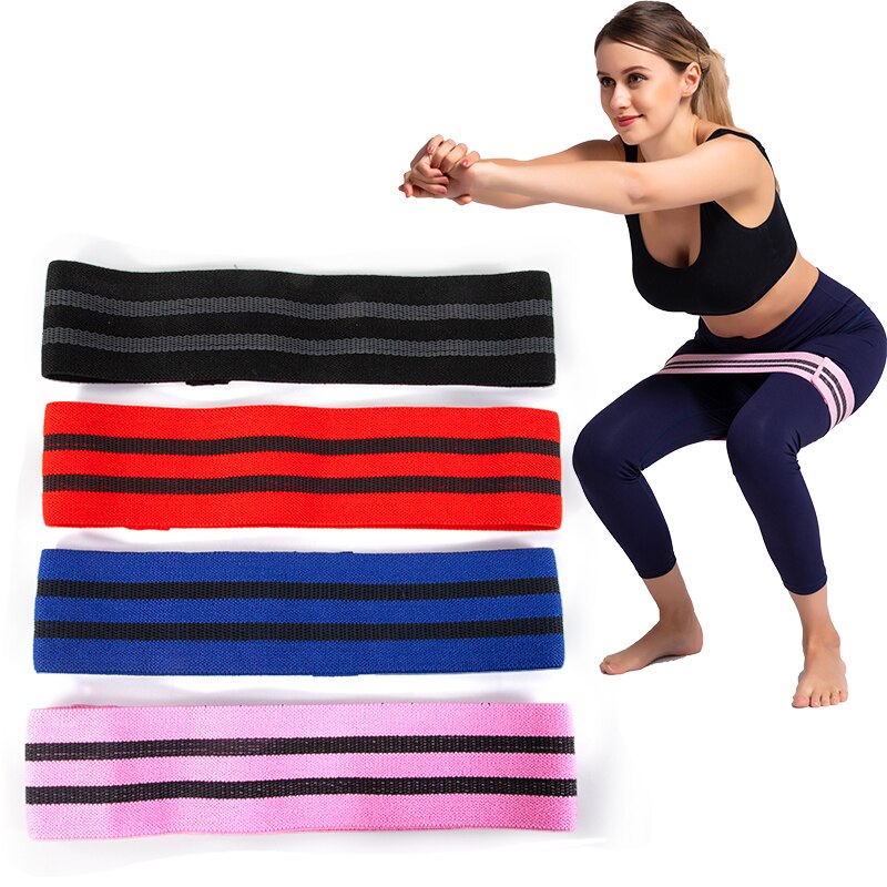 Fitness Rubber Band Elastic Yoga Resistance Bands Set Hip Circle Expander Gym Home Sport Leg Thigh Butt Squat Glute Equipment