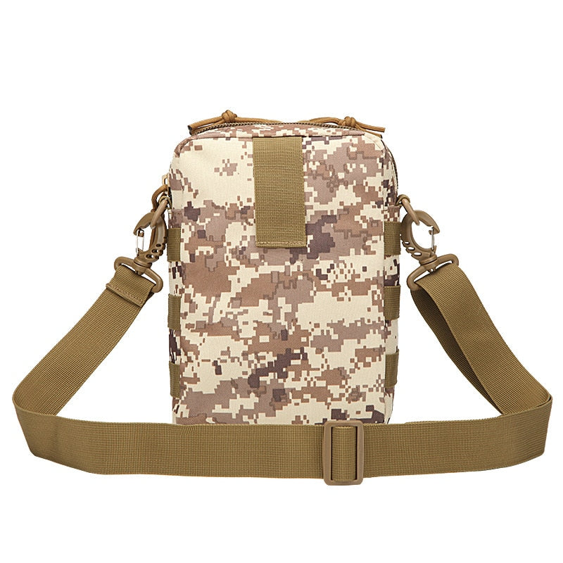 Military Tactical Shoulder Bag Nylon Waterproof Messenger Bag Mens Outdoor Sports Hiking Hunting Camping Camouflage Bag