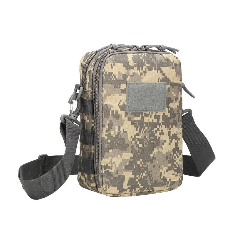 Military Tactical Shoulder Bag Nylon Waterproof Messenger Bag Mens Outdoor Sports Hiking Hunting Camping Camouflage Bag