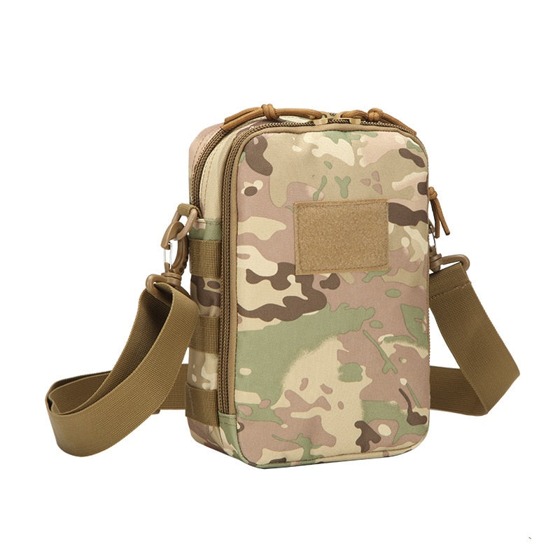 Military Tactical Shoulder Bag Nylon Waterproof Messenger Bag Mens Outdoor Sports Hiking Hunting Camping Camouflage Bag