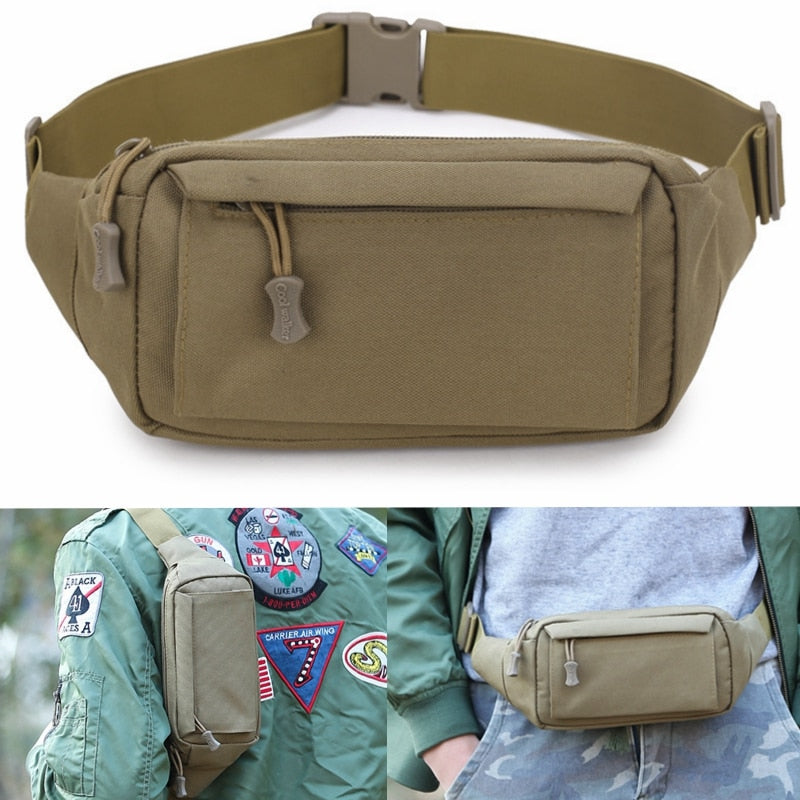 Military Tactical Waist Bag Nylon Messenger Travel Bag Multi-function Carrying Bag Outdoor Sport Hunting Hiking Camping Tool Bag