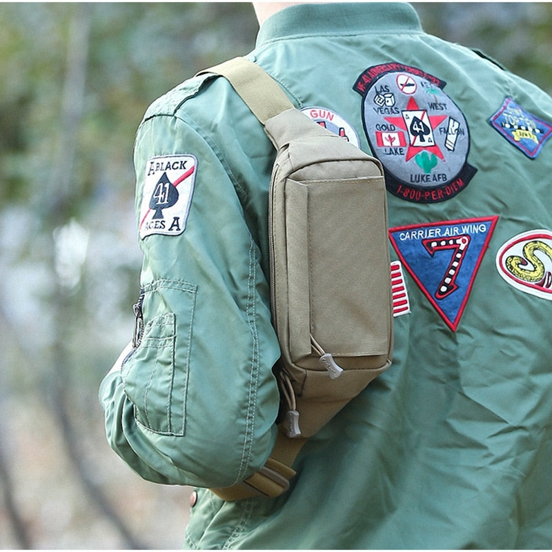 Military Tactical Waist Bag Nylon Messenger Travel Bag Multi-function Carrying Bag Outdoor Sport Hunting Hiking Camping Tool Bag