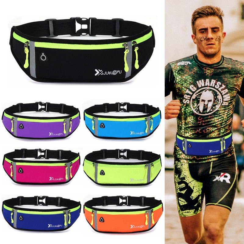 New Belt Running Waist Bag Marathon Outdoor Sports Portable Yoga Fitness Riding Waterproof Men Women Running Chest Phone Bags