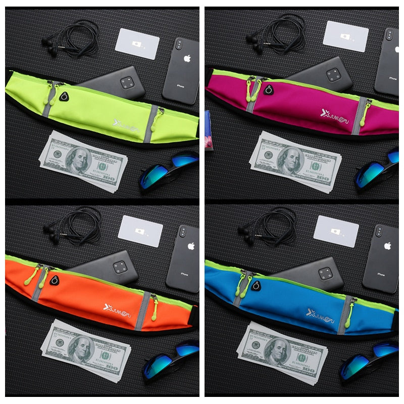 New Belt Running Waist Bag Marathon Outdoor Sports Portable Yoga Fitness Riding Waterproof Men Women Running Chest Phone Bags