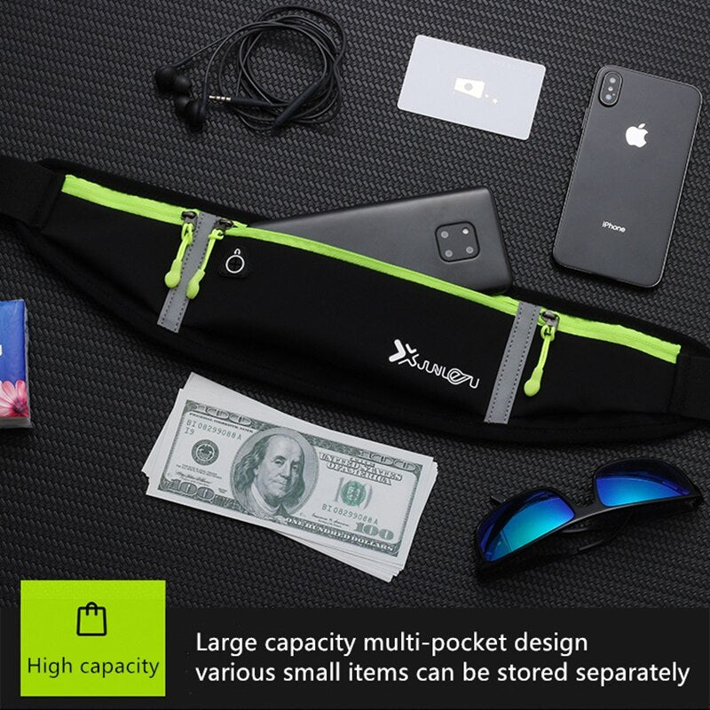 New Belt Running Waist Bag Marathon Outdoor Sports Portable Yoga Fitness Riding Waterproof Men Women Running Chest Phone Bags