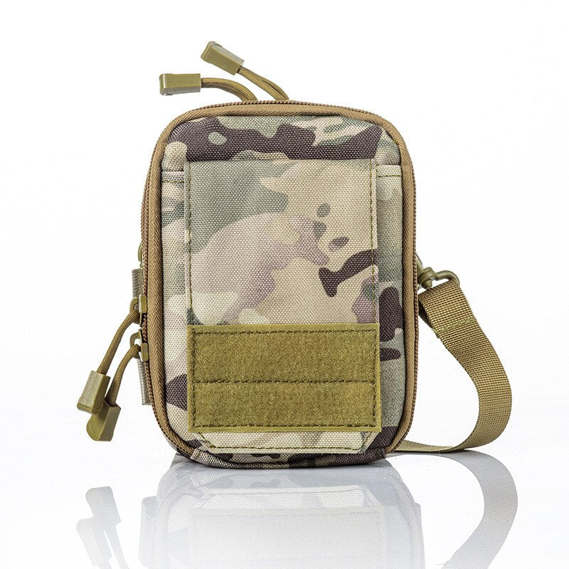 Nylon Military Tactical Bag Shoulder Travel Bag Outdoor Sport Climbing Adventure Hunting Fishing Portable Molle Tool Bag Gear