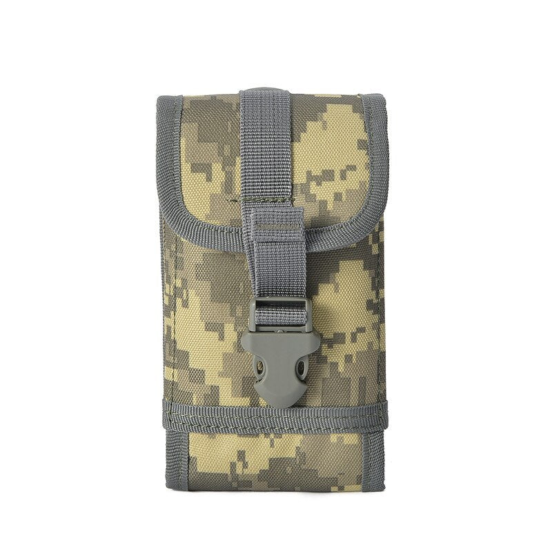 Nylon Tactical Backpack Molle Phone Belt Pouch Phone Cases  Outdoor Riding Hiking Hunting Camping Sports Tool Bag