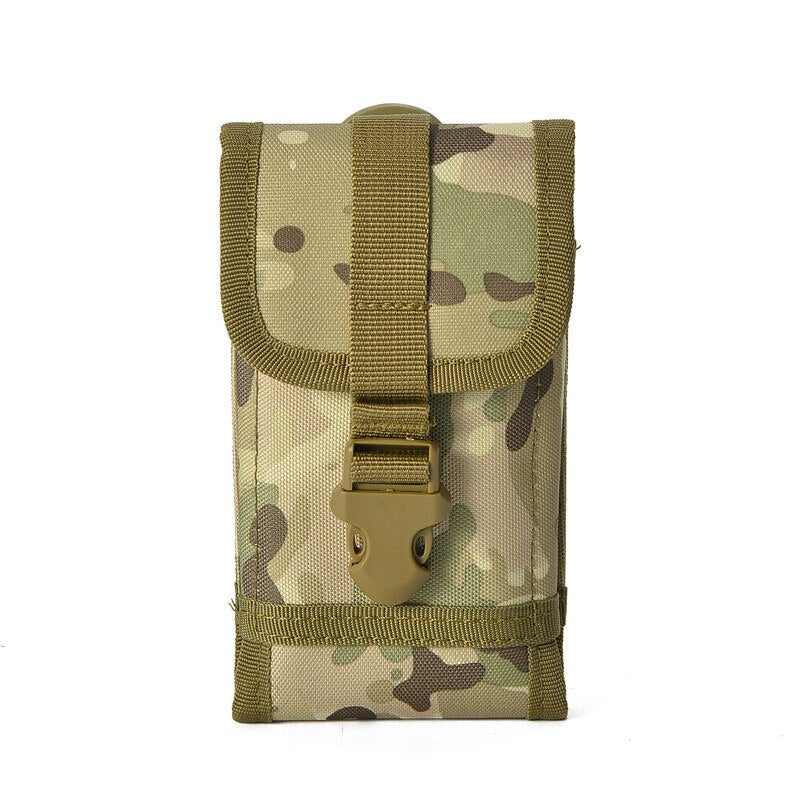 Nylon Tactical Backpack Molle Phone Belt Pouch Phone Cases  Outdoor Riding Hiking Hunting Camping Sports Tool Bag