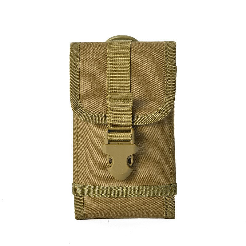 Nylon Tactical Backpack Molle Phone Belt Pouch Phone Cases  Outdoor Riding Hiking Hunting Camping Sports Tool Bag