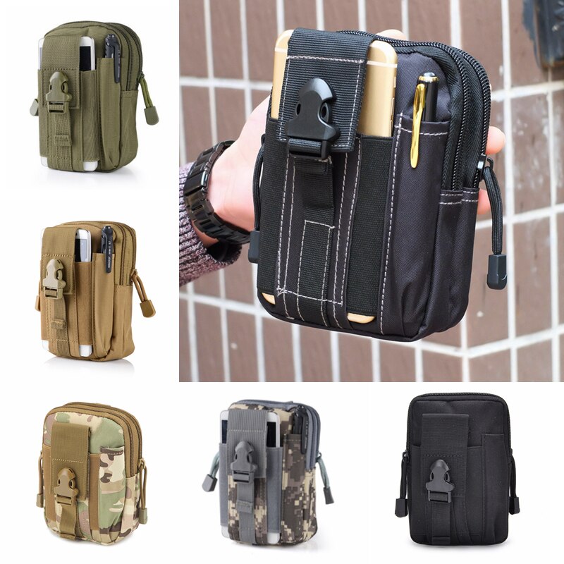 Outdoor Mini Molle Bag Military Men Waist Belt Bags Tactical Hunting Multi-functional Gear Outdoor Travel Camping Phone Bag