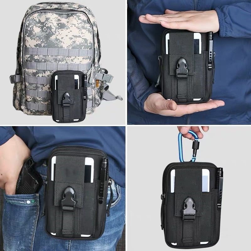 Outdoor Mini Molle Bag Military Men Waist Belt Bags Tactical Hunting Multi-functional Gear Outdoor Travel Camping Phone Bag