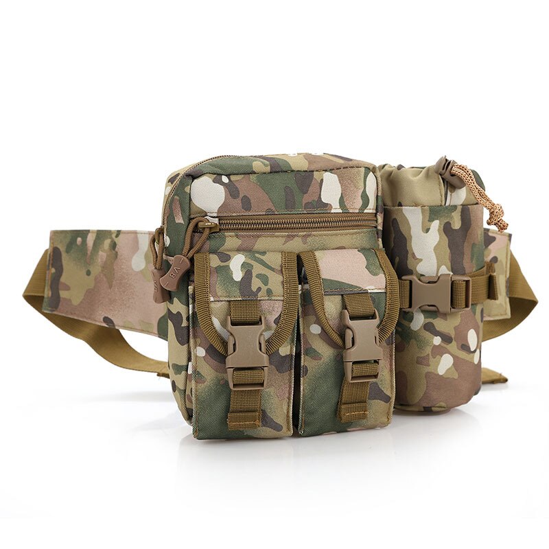 Outdoor Molle Waist Bag Military Tactical Waist Pack Men Hiking Hunting Camping Cycling Travel Nylon Portable Mini Belt Bags