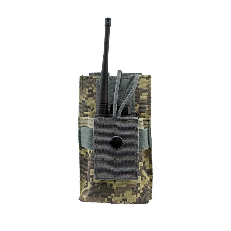 Outdoor Multi-function Walkie-talkie Bag Military Tactical Vest Accessory Bag Hunting Molle Large Portable Magazine System Bag