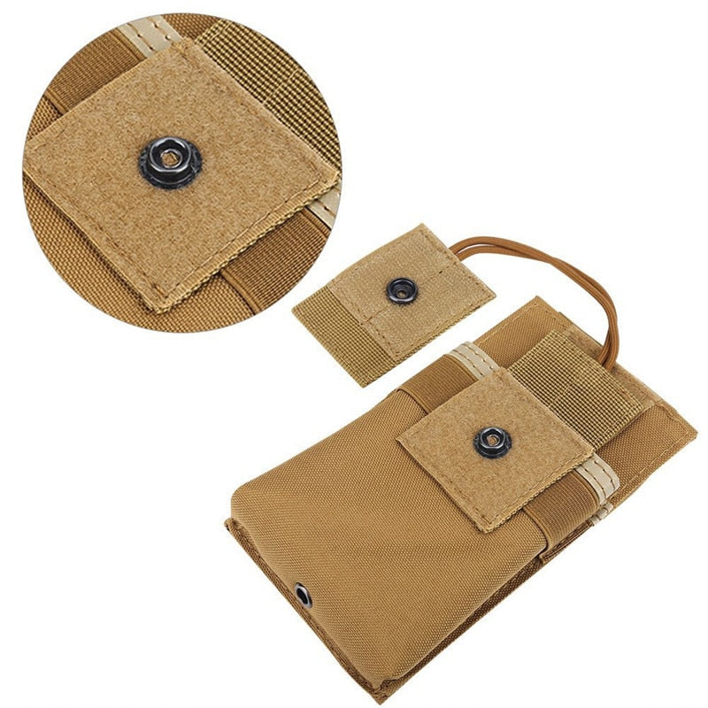 Outdoor Multi-function Walkie-talkie Bag Military Tactical Vest Accessory Bag Hunting Molle Large Portable Magazine System Bag