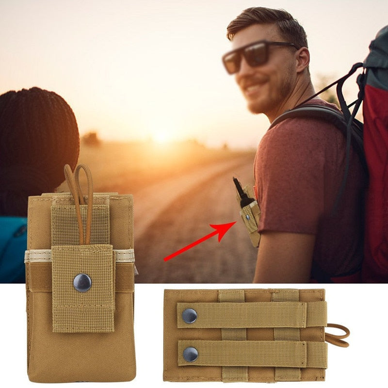 Outdoor Multi-function Walkie-talkie Bag Military Tactical Vest Accessory Bag Hunting Molle Large Portable Magazine System Bag