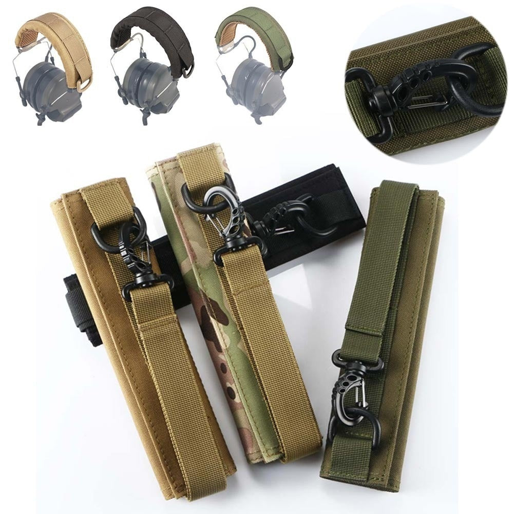 Tactical Earphone Cover Military Advanced MOLLE Earphone Cover Outdoor Hunting Head-mounted Universal Earphone Cover