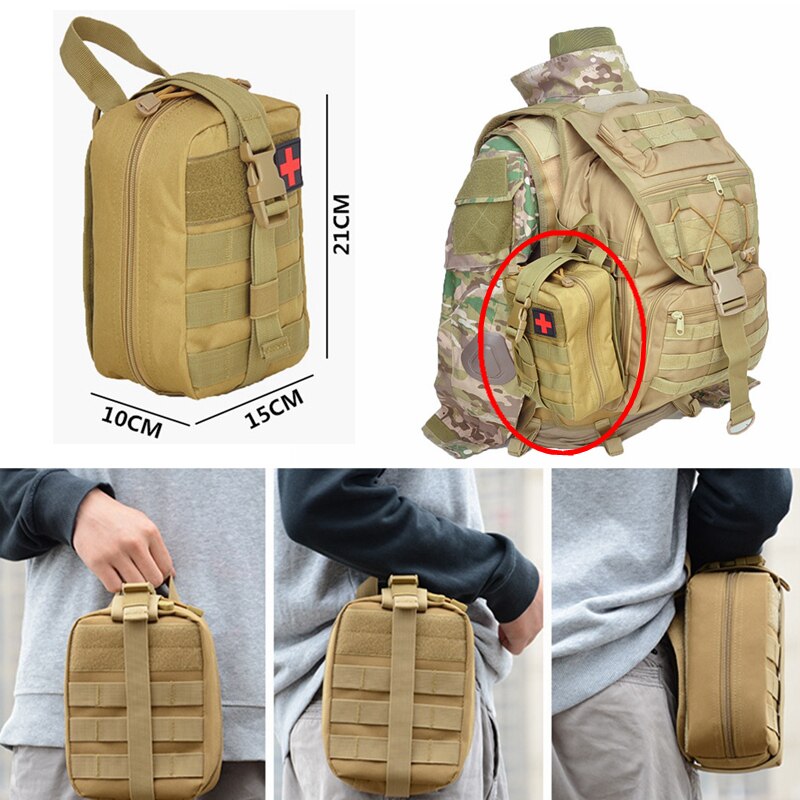 Tactical First Aid Kits Molle Pouch Medical Bag Emergency Outdoor Airsoft Hunting Car Emergency Survival Tool Medical EDC Pouch