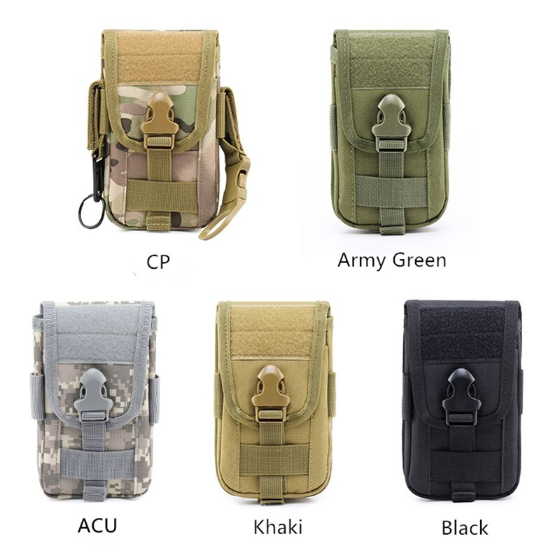 Tactical Molle Pouch Men Waist Bag Military Card Pockets Belt Tool Pouch Waterproof Nylon Bag Phone Case Hunting Accessories