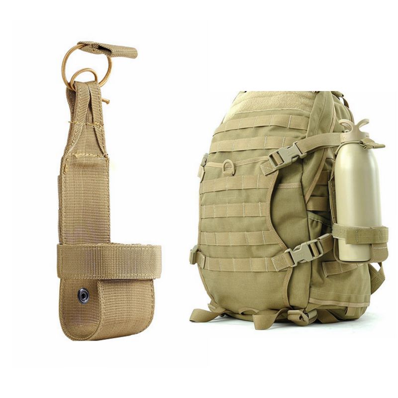 Water Bottle Bag Tactical Backpack Cover Portable Wearable Hunting Hiking Outdoor Camping Fishing Accessories MOLLE Water Bottle