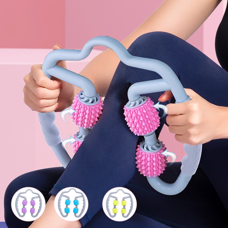 Yoga Massage Roller Trigger Point For Arm Leg Neck Relax Muscle Tissue Fitness Gym Pilates Thin Body Promote Blood Circulation