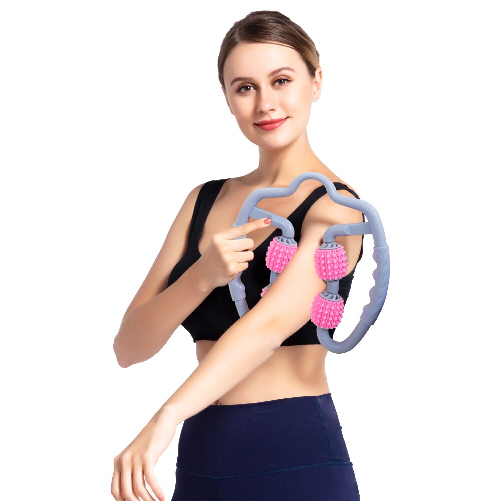 Yoga Massage Roller Trigger Point For Arm Leg Neck Relax Muscle Tissue Fitness Gym Pilates Thin Body Promote Blood Circulation